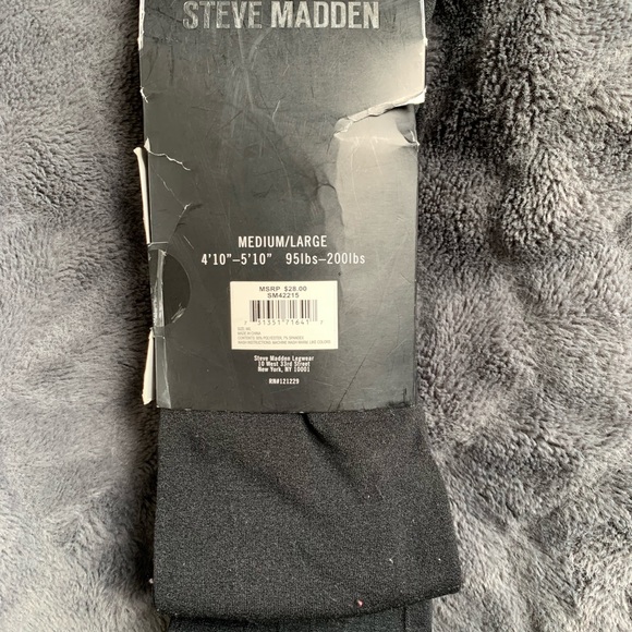Steve Madden fleece tights sz M/L - Picture 2 of 4